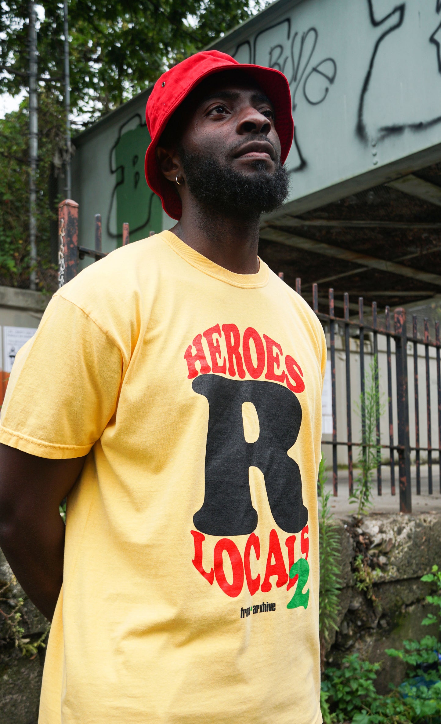 HEROES R LOCALS 2 BLK & YELLOW (Unisex)
