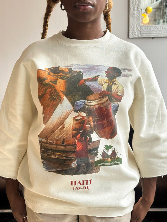 HAITI - RISE & RESILIENCE  3RD INSTALLMENT (CUSTOM CUT SWEATER)